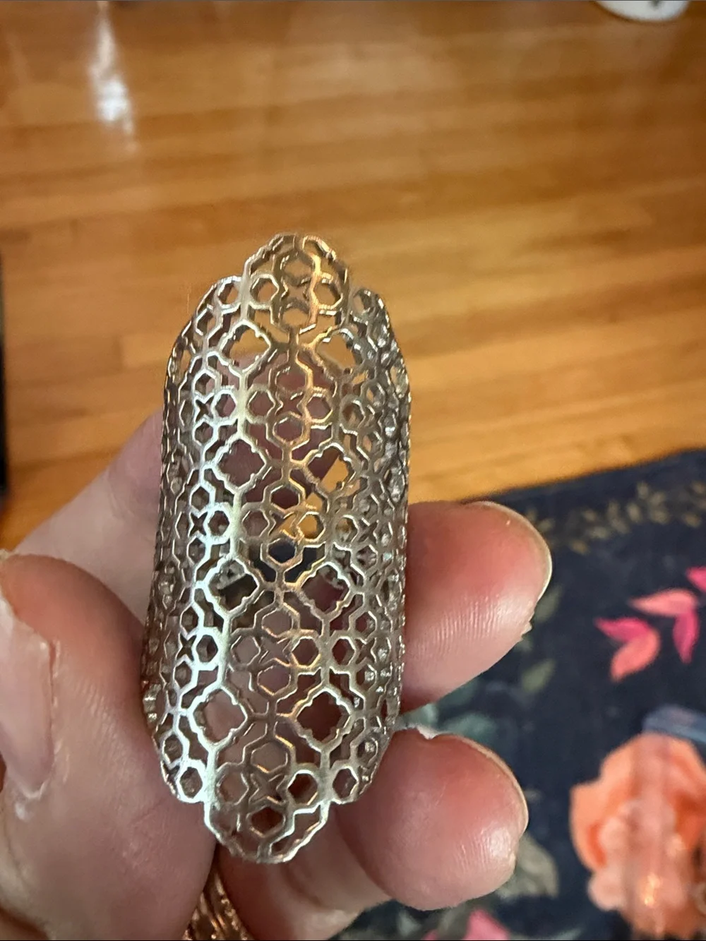Kendra Scott Silver Filigree Ring
